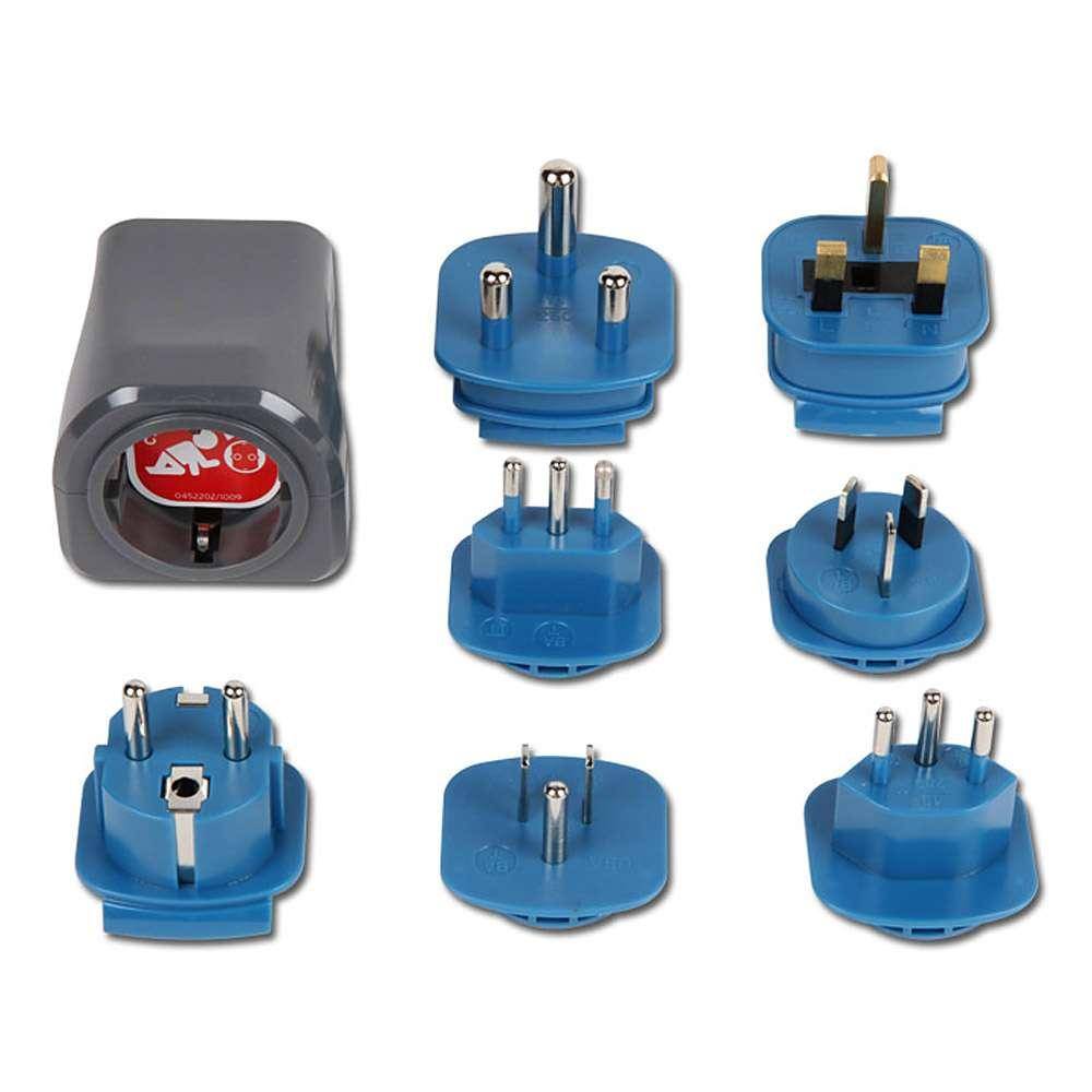 Reisestecker-Set - mit 7-Adaptern - 10 A/250 V