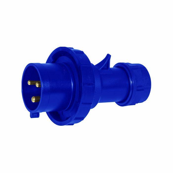 SIROX® CEE-Stecker - 3-polig - Nennspannung 230 V - Nennstrom 16 A - Schutzart IP 67 - Gewicht 0,125 kg - blau