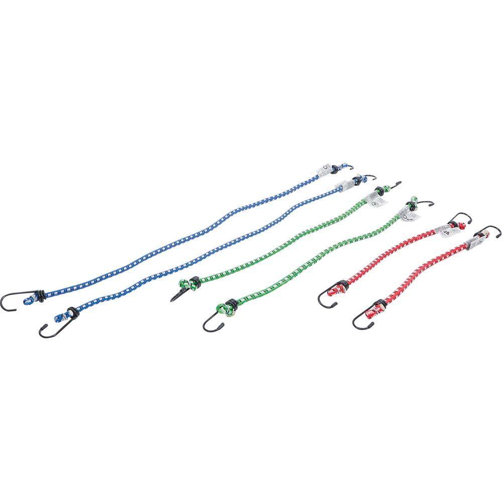 Gepäckspanner-Set - je 2 x 300 / 450 / 600 mm - 6 Stück im Set - Preis per Set
