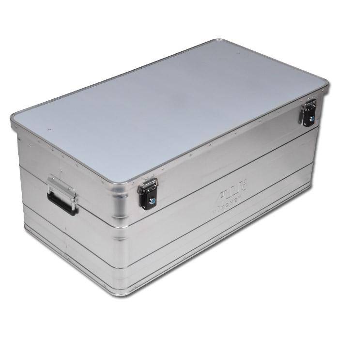 Alu-Boxen - mit Zylinderschlössern - Typ Classic 48 - Außenmaße L x B x H 575 x 385 x 270 mm - Innenmaße L x B x H 550 x 350 x 250 mm