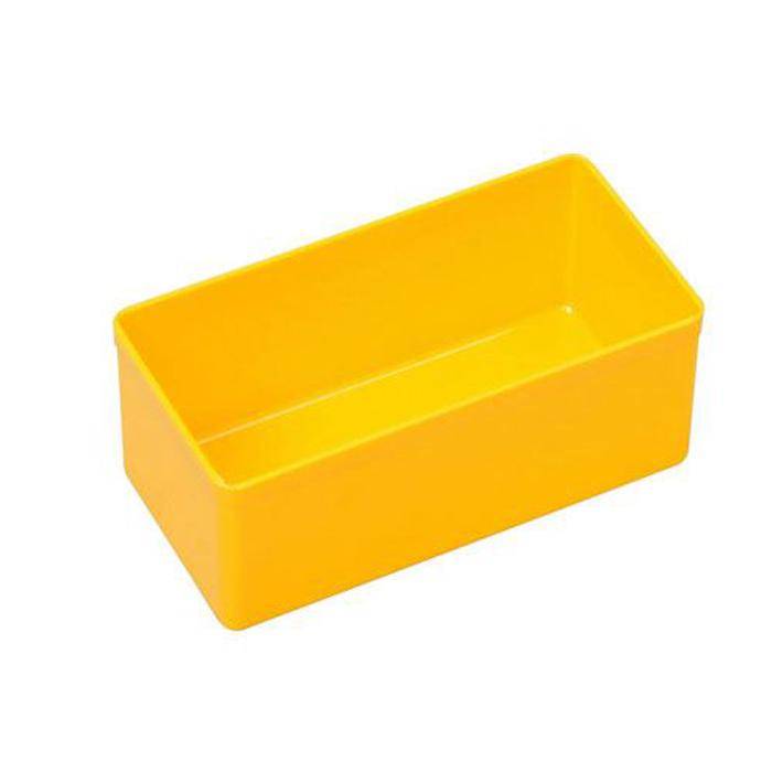 Einsatzbox EuroPlus Insert 45/2 - Außenmaße (B x T x H) 54 x 108 x 45 mm - Farbe gelb