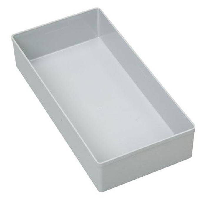 Einsatzbox EuroPlus Insert 45/5 - Außenmaße (B x T x H) 108 x 216 x 45 mm - Farbe grau