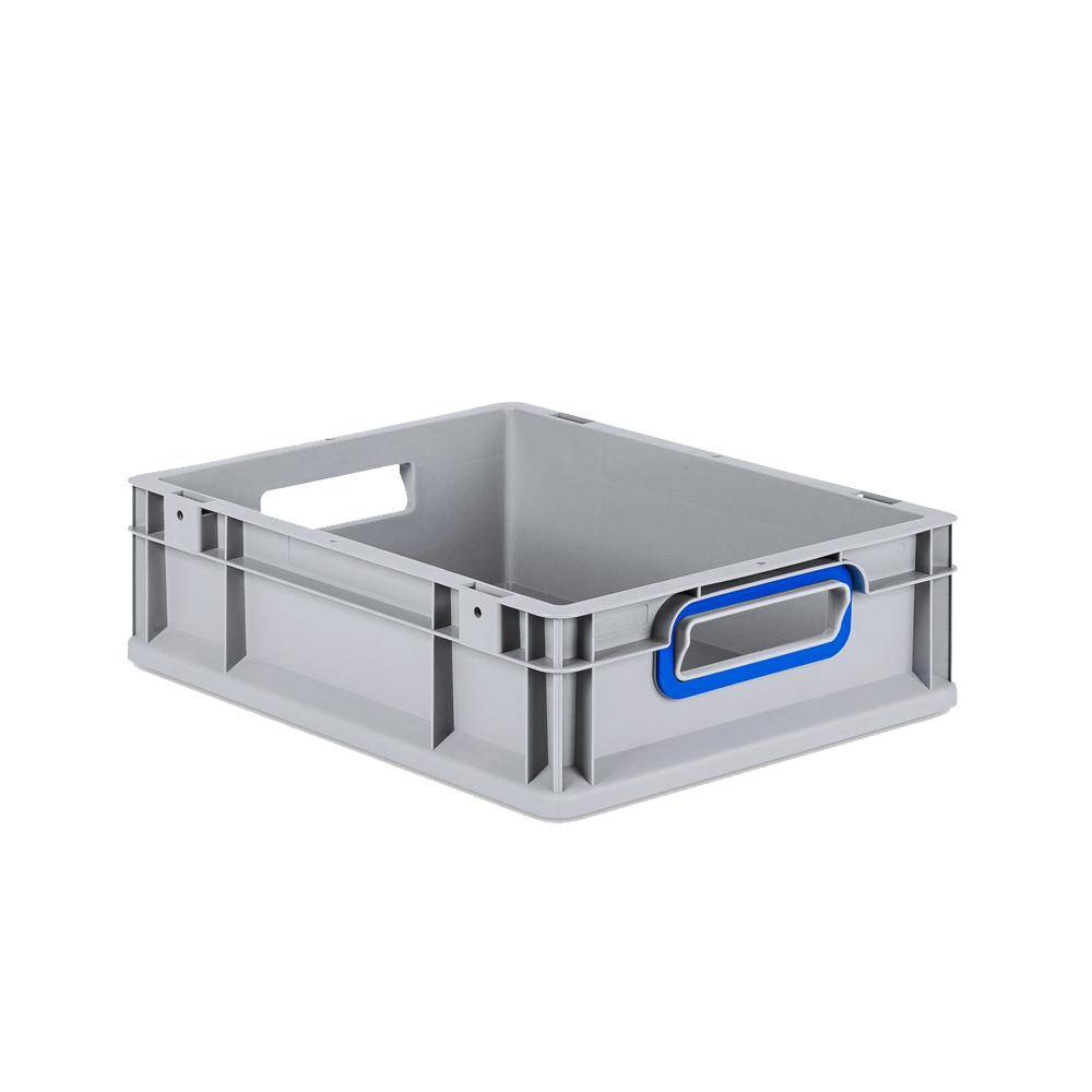 Eurobehälter ProfiPlus EuroBox 612 - mit offenen Griffen - Außenmaße (B x T x H) 600 x 400 x 120 mm