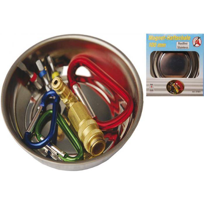 Magnet-Haftschale - rostfreie Ausführung - gummigeschützt - Ø 100 mm