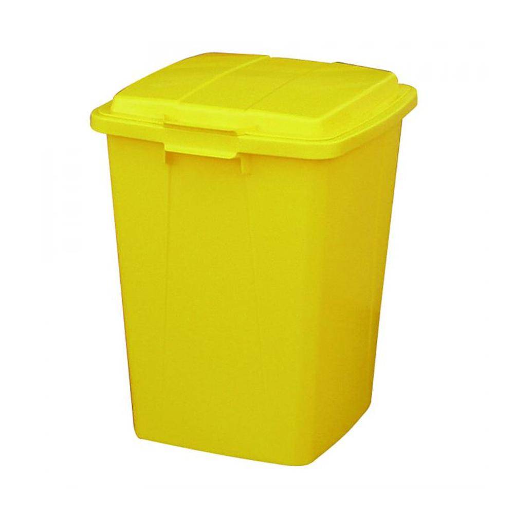 Mehrzweck-Behälter - konische Ausführung - Volumen 90 l - Graf® - Maße (L x B x H) 510 x 490 x 600 mm - Gewicht 2,6 kg - Farbe gelb