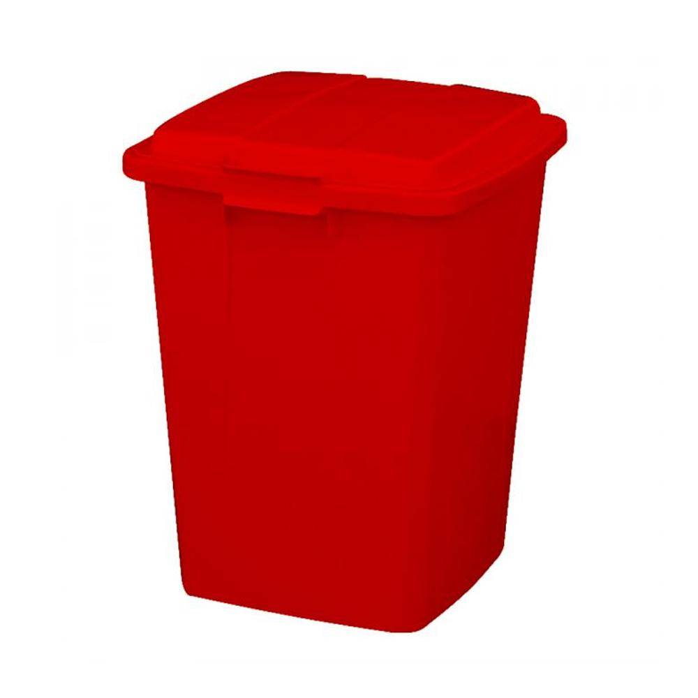 Mehrzweck-Behälter - konische Ausführung - Volumen 90 l - Graf® - Maße (L x B x H) 510 x 490 x 600 mm - Gewicht 2,6 kg - Farbe rot