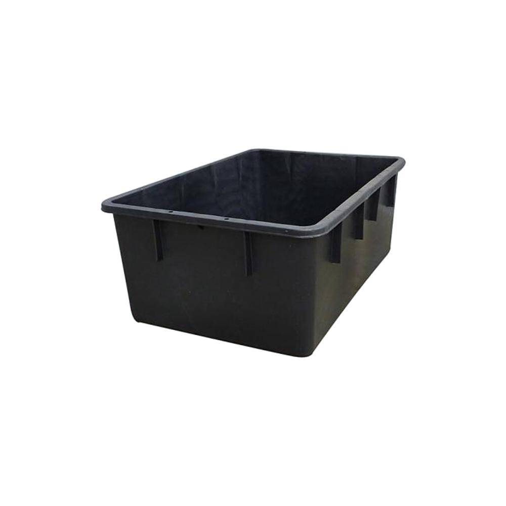 Großbehälter - konische Ausführung - Volumen 160 l - Graf® - Maße (L x B x H) 880 x 640 x 360 mm - Gewicht 5,3 kg - Farbe schwarz - Griffe 2 x Gr