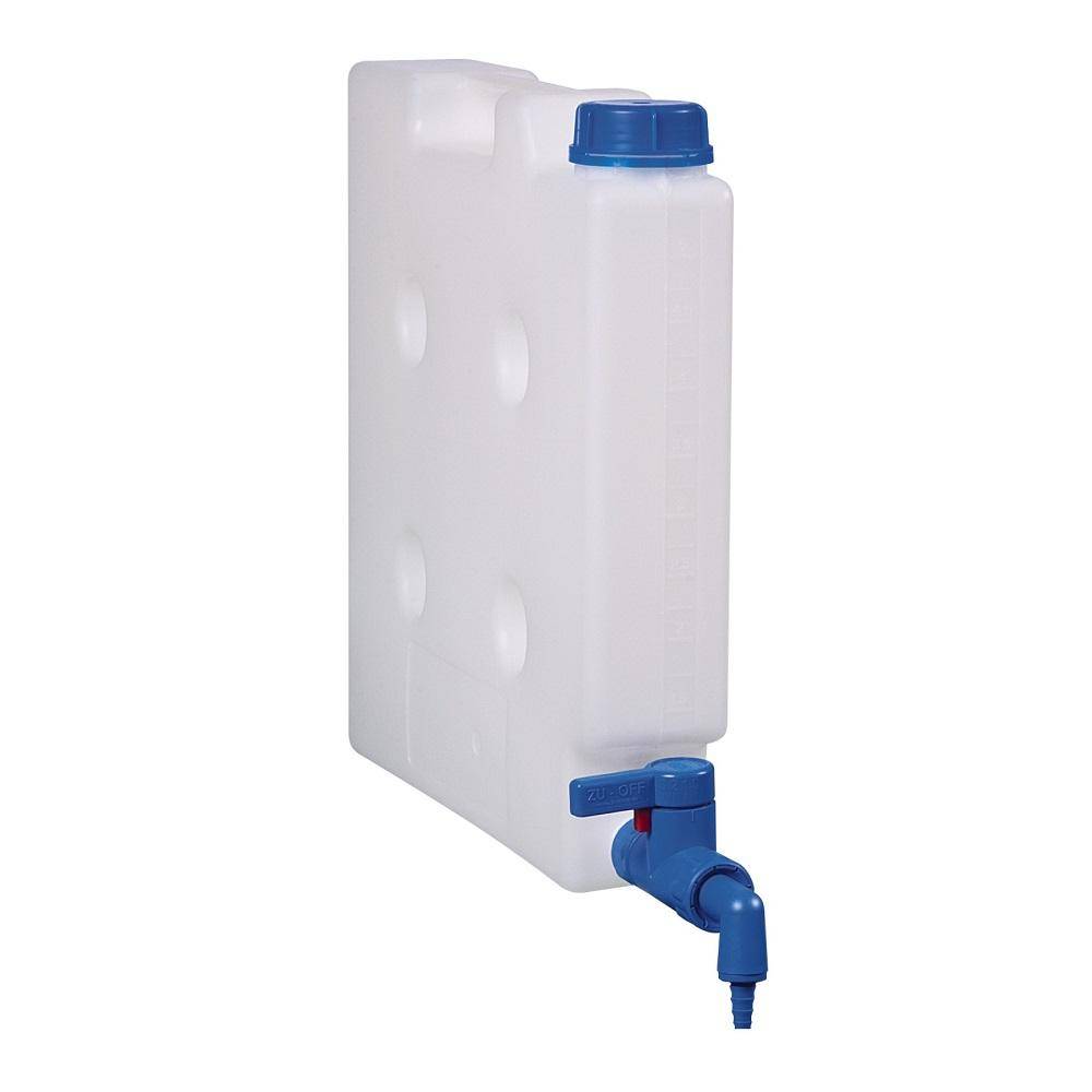 Raumsparset "StopCock" - mit Gewindestutzen und Ablasshahn - Inhalt 5 l