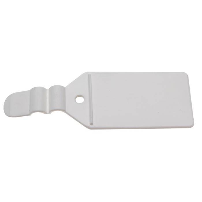 Nachrüstfahne - mit Anlegesteg - 40 x 27 mm - aus Kunststoff