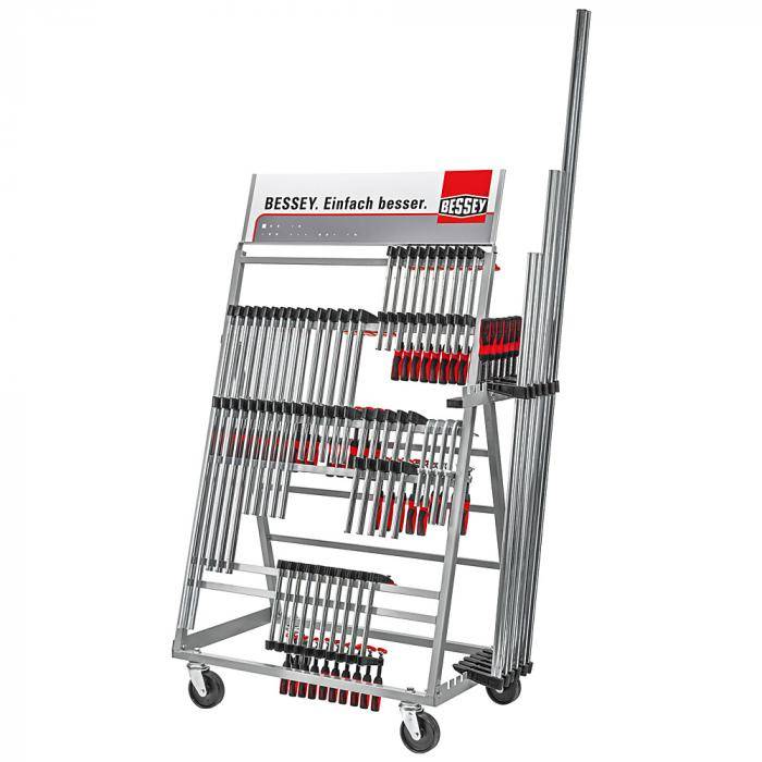 Zwingenwagen 2-A99 - Metall - bestückt - 100x60x153 cm