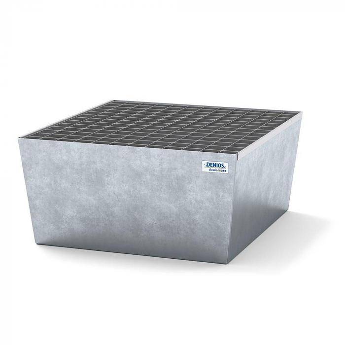 Auffangwanne classic-line - Stahl verzinkt - Gitterrost - für 1 Fass