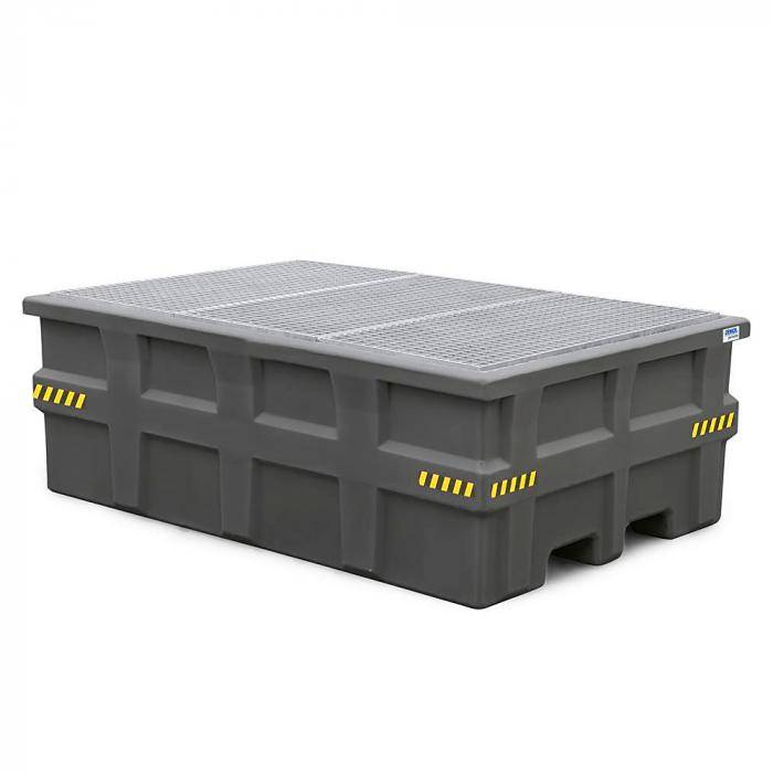Auffangwanne pro-line - für 1IBC - mit verzinktem Gitterrost