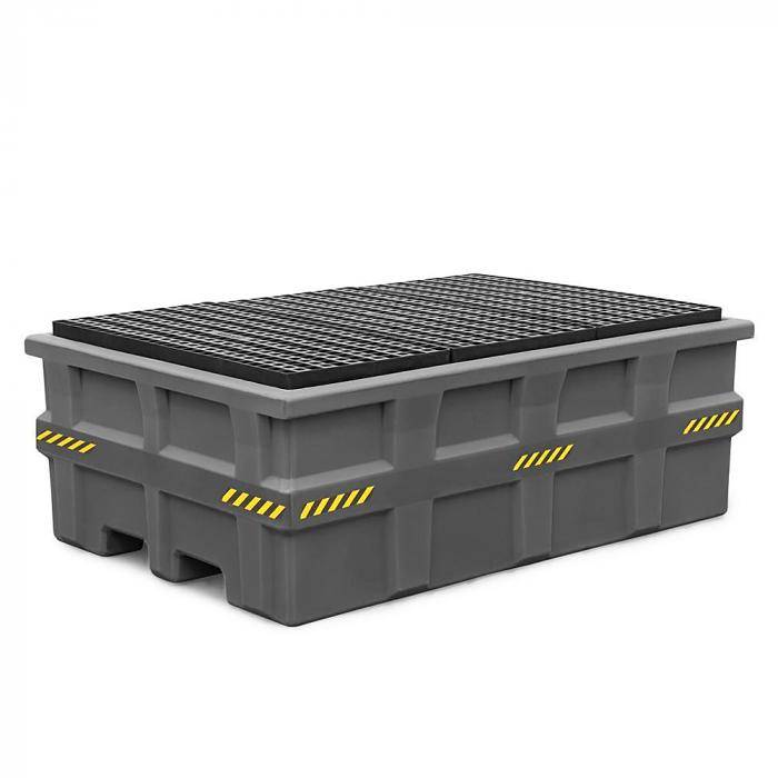 Auffangwanne pro-line - für 1IBC - mit PE-Gitterrost