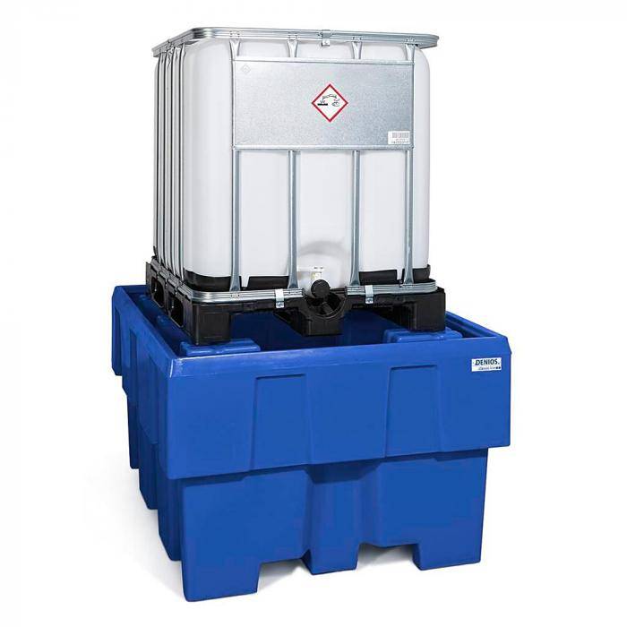Auffangwanne classic-line - Polyethylen (PE) - für 1 IBC á 1000 l - ohne Gitterrost
