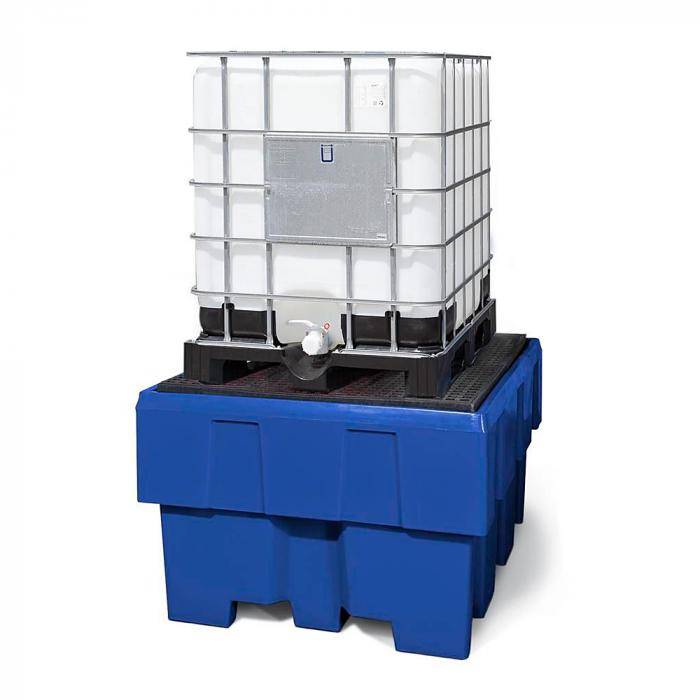 Auffangwanne classic-line - Polyethylen (PE) - für 1 IBC á 1000 l - mit PE-Gitterrost