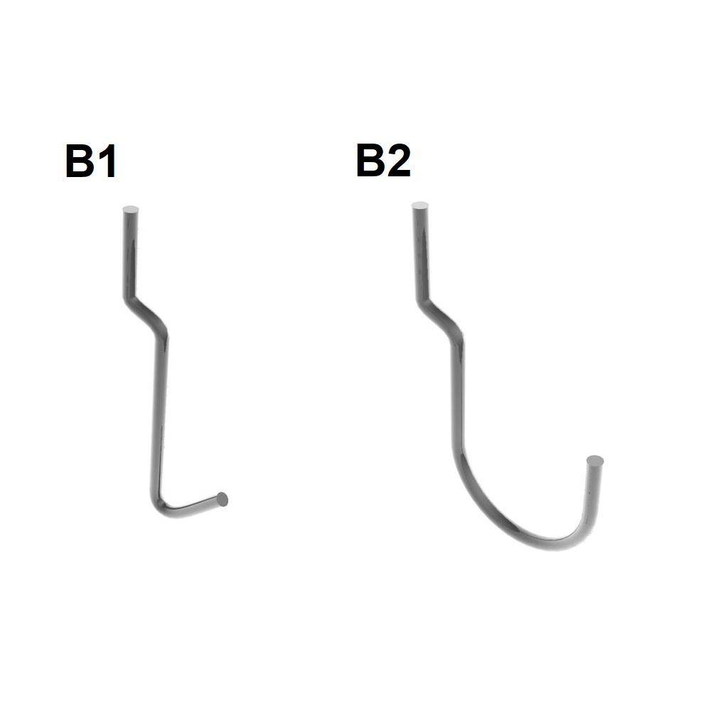 Zubehörteil für Lochwände - Haken - verzinkt - VE 10 Stk. - Preis per VE