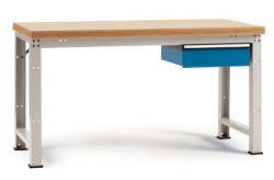 Werkbank - 2000 kg - mit Einzelschubfach 150 mm - 40 mm Werkbankplatte