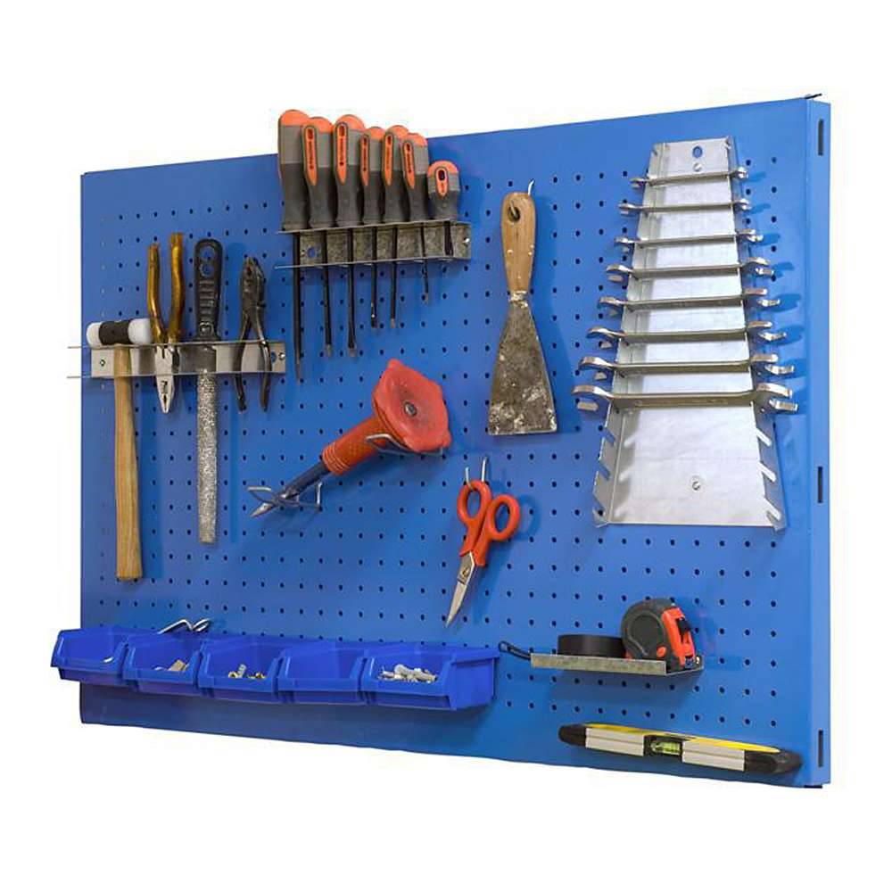 Lochwand Panelclick - 900 x 400 mm - blau