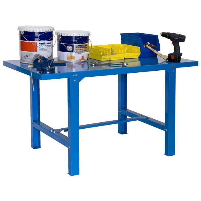 Werkbank BT-6 Metallic - 830 x 1200 x 730 mm - Farbe blau - Tragkraft 800 kg
