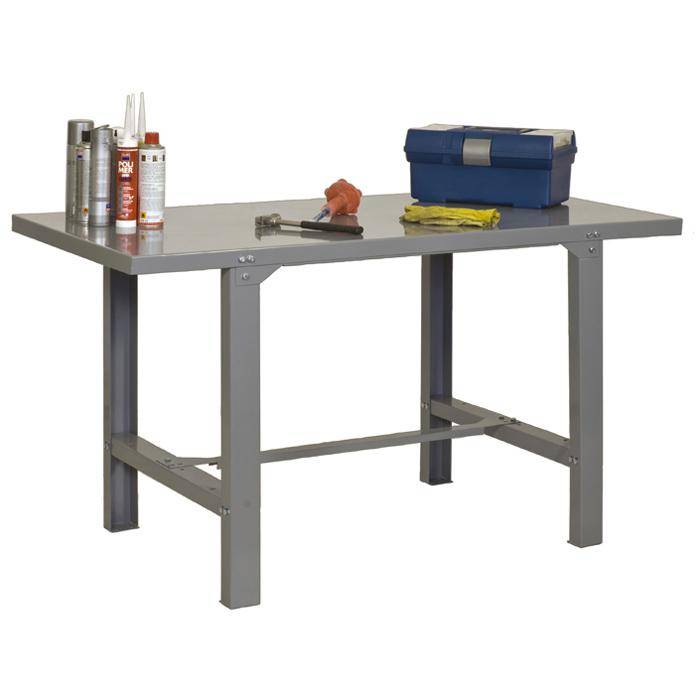 Werkbank BT-6 Metallic - 830 x 1800 x 730 mm - Farbe grau - Tragkraft 800 kg