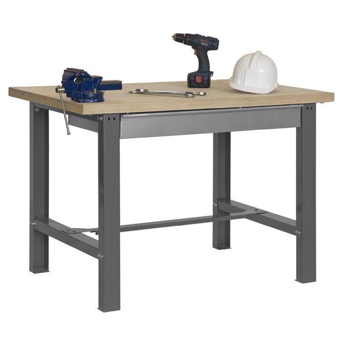Werkbank BT-6 BOX Plywood - 865 x 1200 x 750 mm - Farbe grau - Tragkraft 800 kg