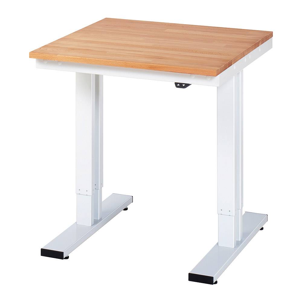 Werkbank "adlatus 300" - Buche - Breite 750 x Tiefe 800 mm - Höhe 720-1120 mm