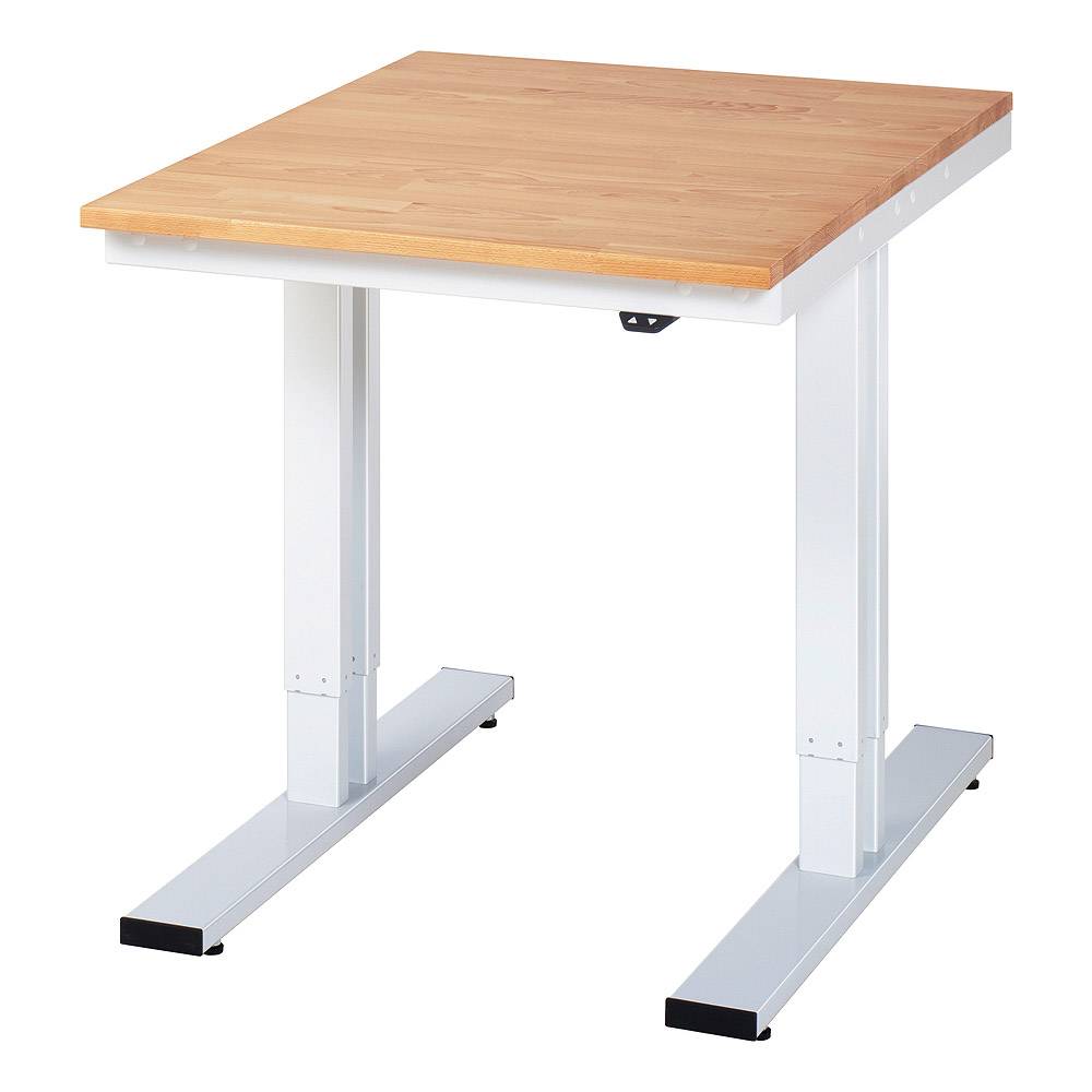 Werkbank "adlatus 300" - Buche - Breite 750 x Tiefe 1000 mm - Höhe 720-1120 mm