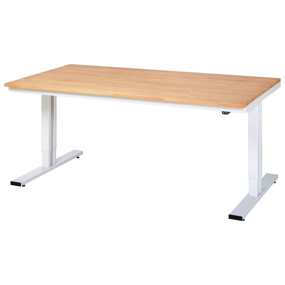 Werkbank "adlatus 300" - Buche - Breite 2000 x Tiefe 1000 mm - Höhe 720-1120 mm