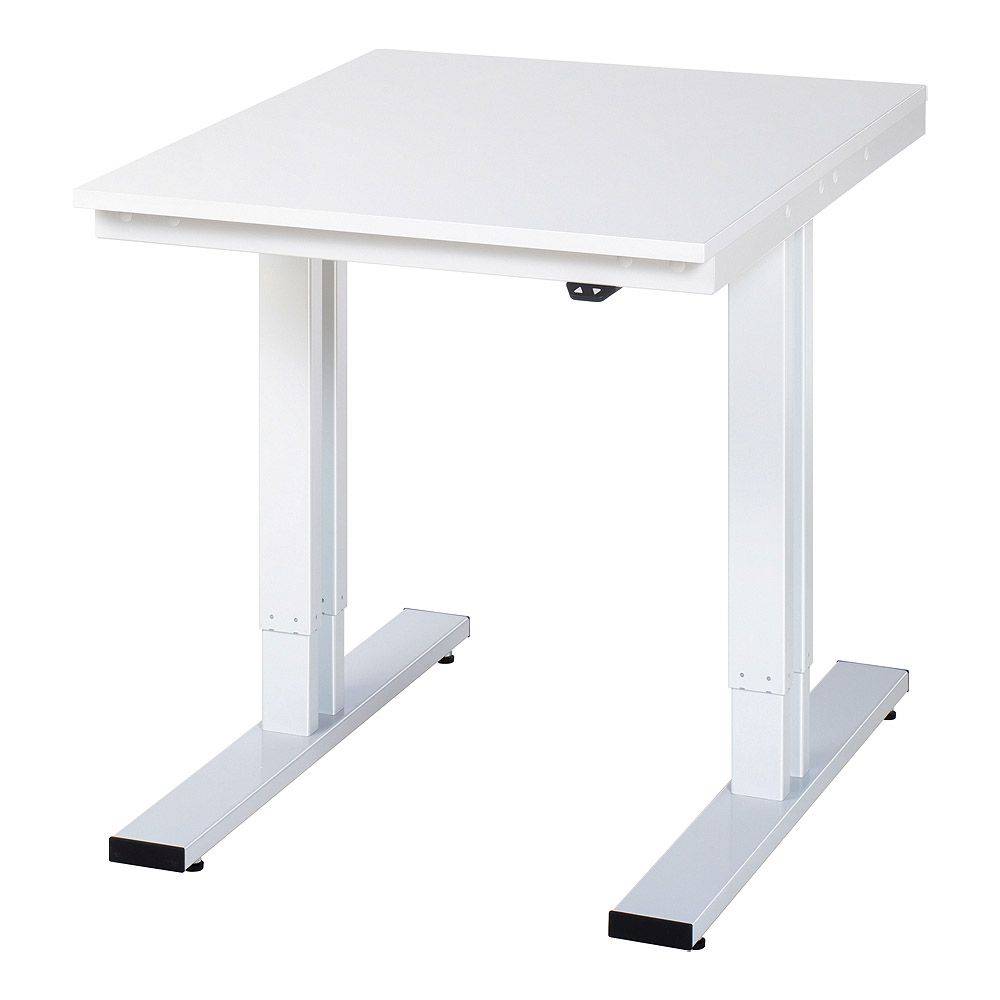 Werkbank "adlatus 300" - lichtgrau - Breite 750 x Tiefe 1000 mm - Höhe 720-1120 mm