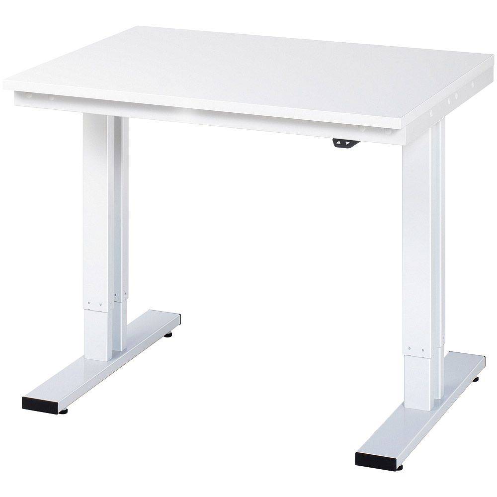 Werkbank "adlatus 300" - lichtgrau - Breite 1000 x Tiefe 800 mm - Höhe 720-1120 mm