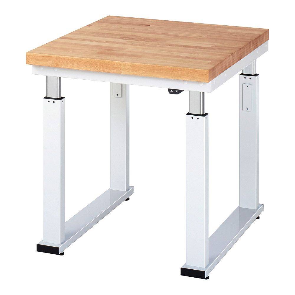 Werkbank "adlatus 600" - Buche - Breite 750 x Tiefe 900 mm - Höhe 740-1140 mm