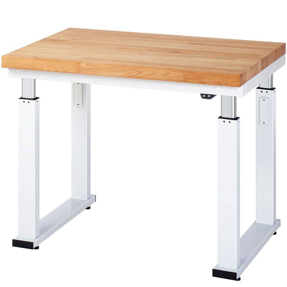 Werkbank "adlatus 600" - Buche - Breite 1000 x Tiefe 700 mm - Höhe 740-1140 mm