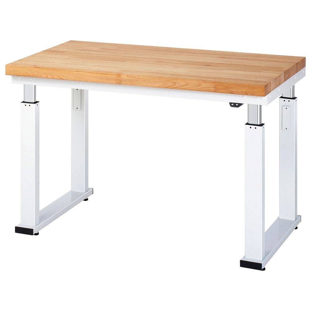 Werkbank "adlatus 600" - Buche - Breite 1250 x Tiefe 700 mm - Höhe 740-1140 mm