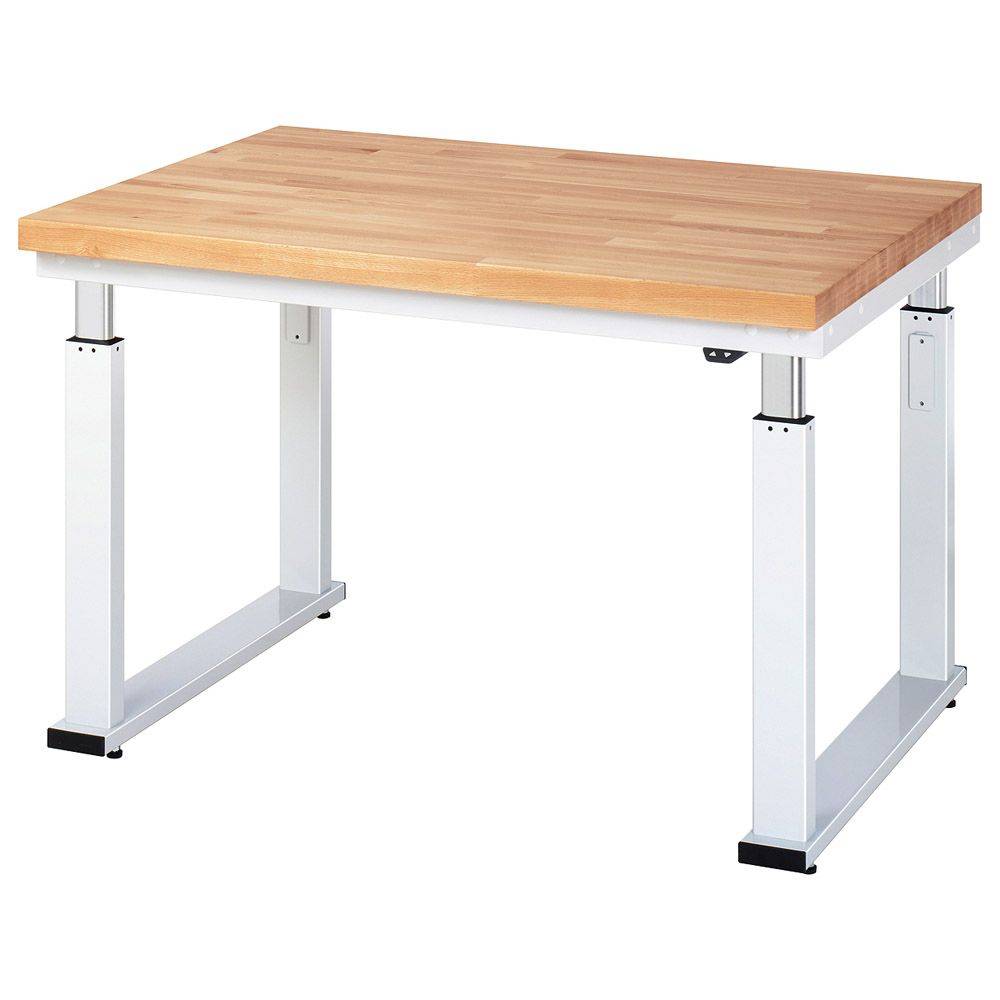 Werkbank "adlatus 600" - Buche - Breite 1250 x Tiefe 900 mm - Höhe 740-1140 mm