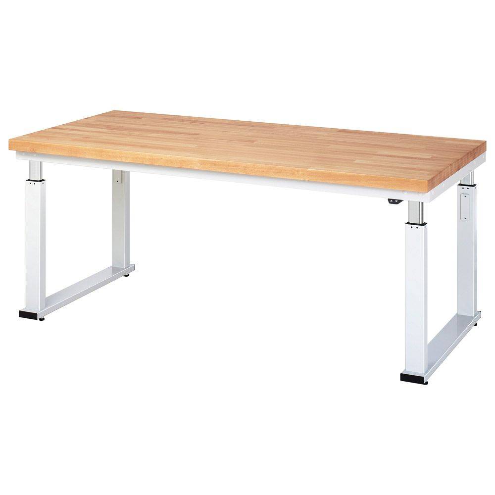 Werkbank "adlatus 600" - Buche - Breite 2000 x Tiefe 900 mm - Höhe 740-1140 mm