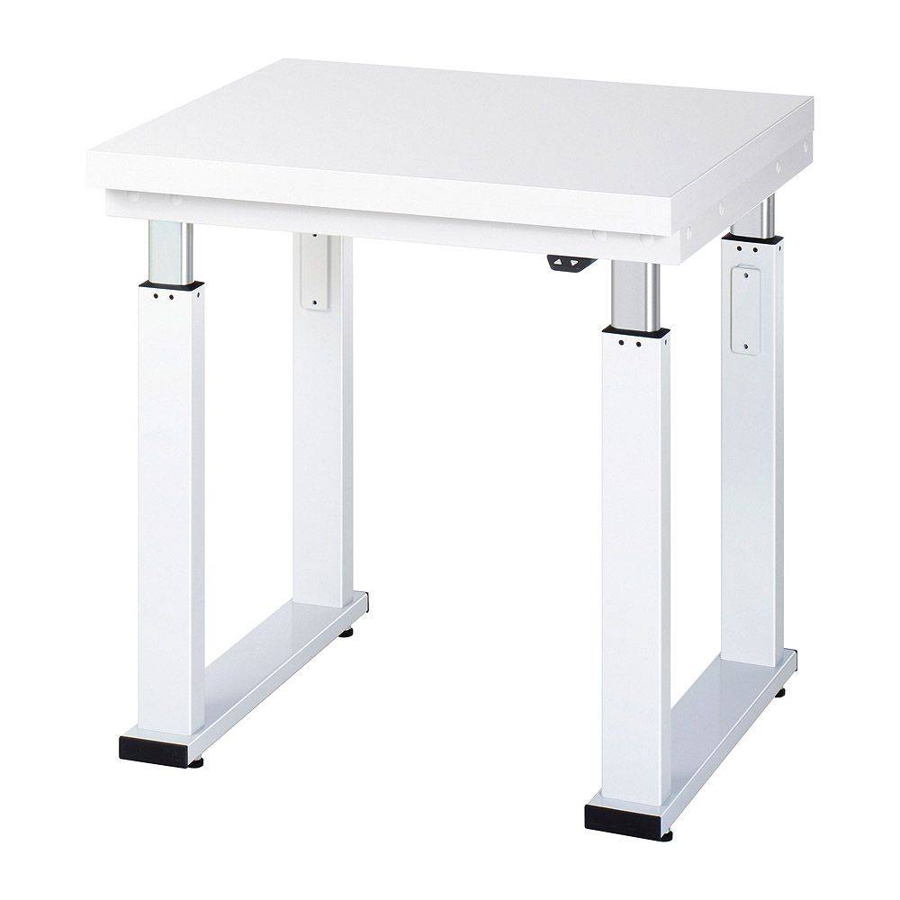 Werkbank "adlatus 600" - lichtgrau - Breite 750 x Tiefe 700 mm - Höhe 740-1140 mm