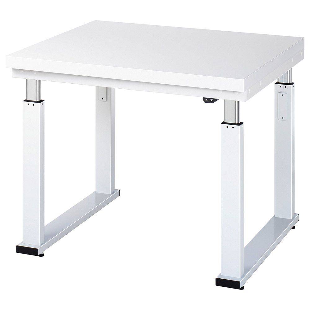 Werkbank "adlatus 600" - lichtgrau - Breite 1000 x Tiefe 900 mm - Höhe 740-1140 mm