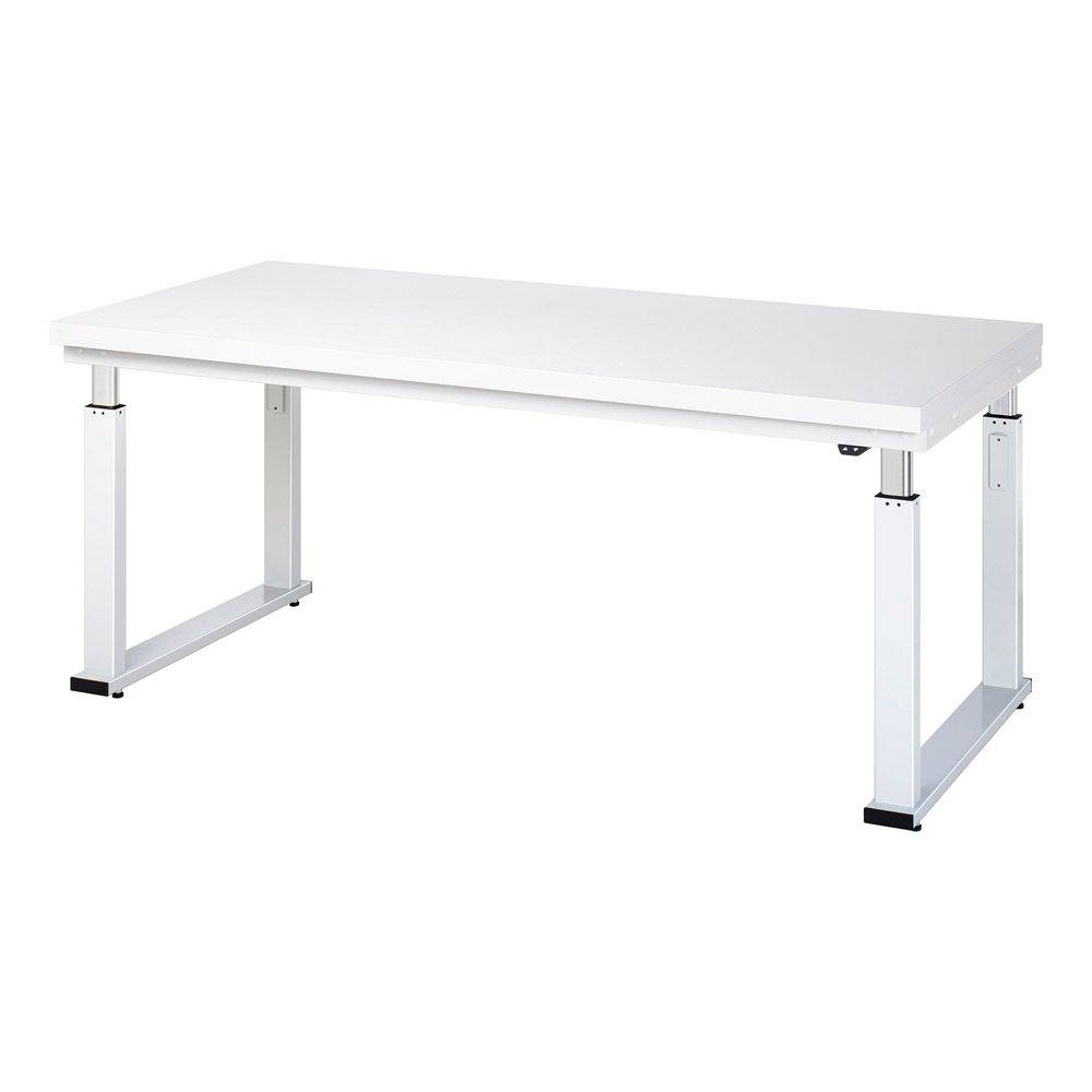 Werkbank "adlatus 600" - lichtgrau - Breite 2000 x Tiefe 900 mm - Höhe 740-1140 mm