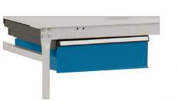 Einzelschubfach "BASIS" - brillantblau H135xB425x550mm - mit/ohne Schloss