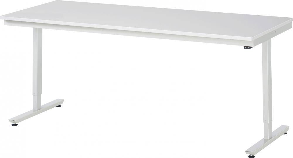 Elektrisch Höhenverstellbarer Arbeitstisch der Serie adlatus 150 - Melamin Platte - 2000 x 800 x 720 bis 1120 mm - elektrisch höhenverstellbar - Fl