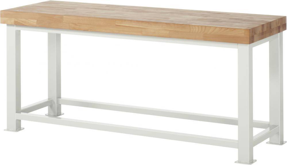 Schwerlastwerkbank - Buche massiv - 2000 x 700 x 900 mm - Flächenlast max. 4.500 kg