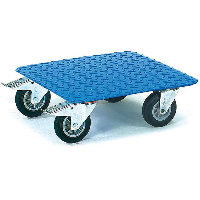 Kistenroller - Riffelblech - Tragkraft 400 kg - blau