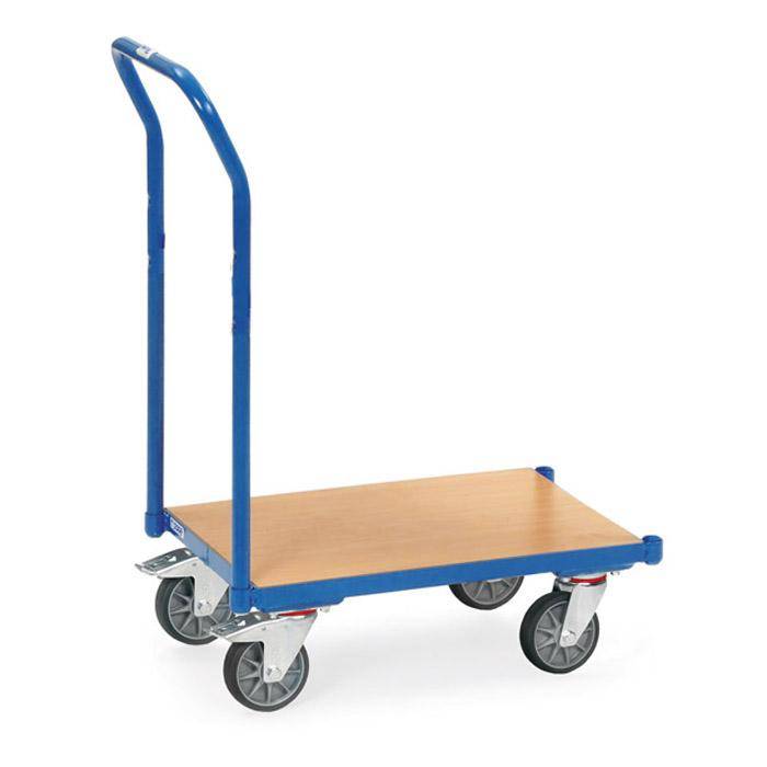 Eurokasten-Roller - Schiebebügel - 250 kg - Bodenplatte bündig im Rahmen