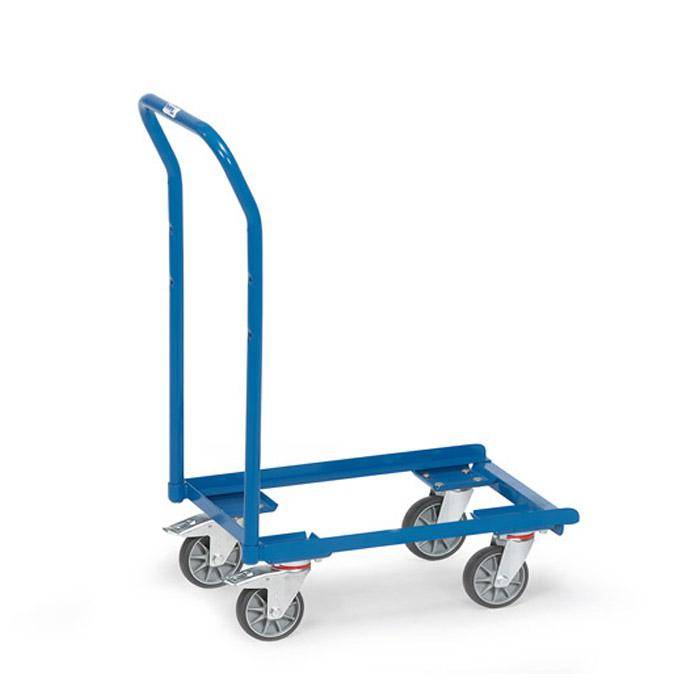 Eurokasten-Roller - offener Rahmen - mit Rohrschiebebügel