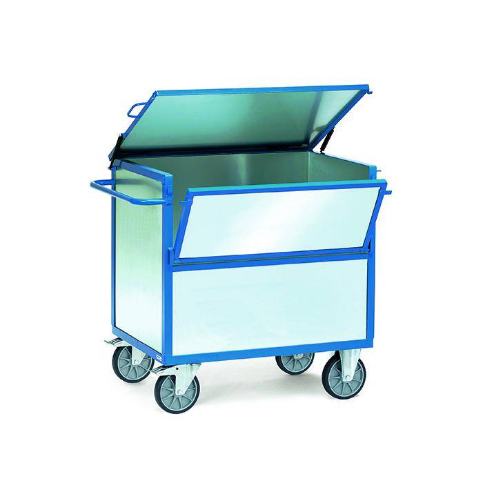 Blechkastenwagen - Wände aus verzinktem Stahlblech - mit Deckel