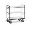 ESD-Etagenwagen - mit 3 Böden - 500 kg - Ladefläche L x B 850 x 500 mm