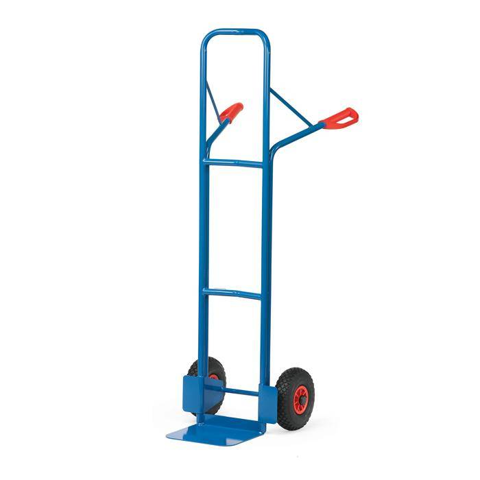 Stahlrohrkarre - 300 kg - Höhe 1600 mm - Luft - Schaufelbreite 320 mm