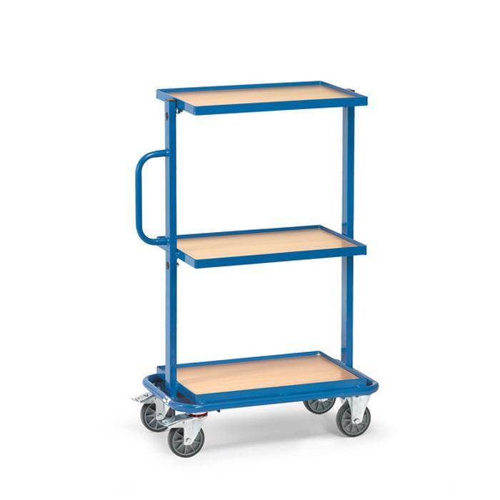 Beistellwagen - mit 3 Böden - Rand 10 mm hoch