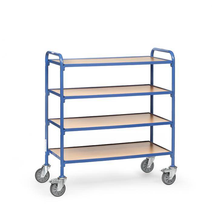 Beistellwagen - mit 4 Böden aus Holz - Länge 940 mm