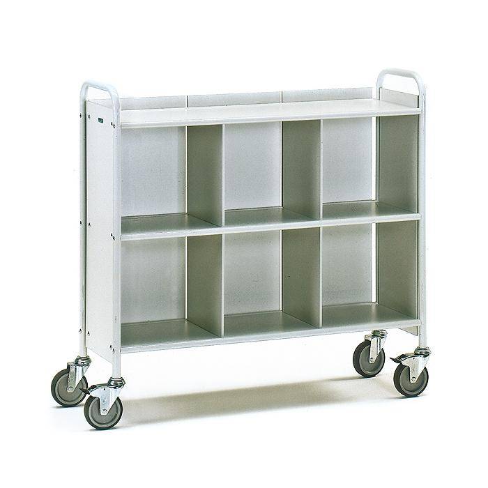 Bürowagen - 150 kg - mit 3 Böden - 1 Rück- und 2 Trennwände
